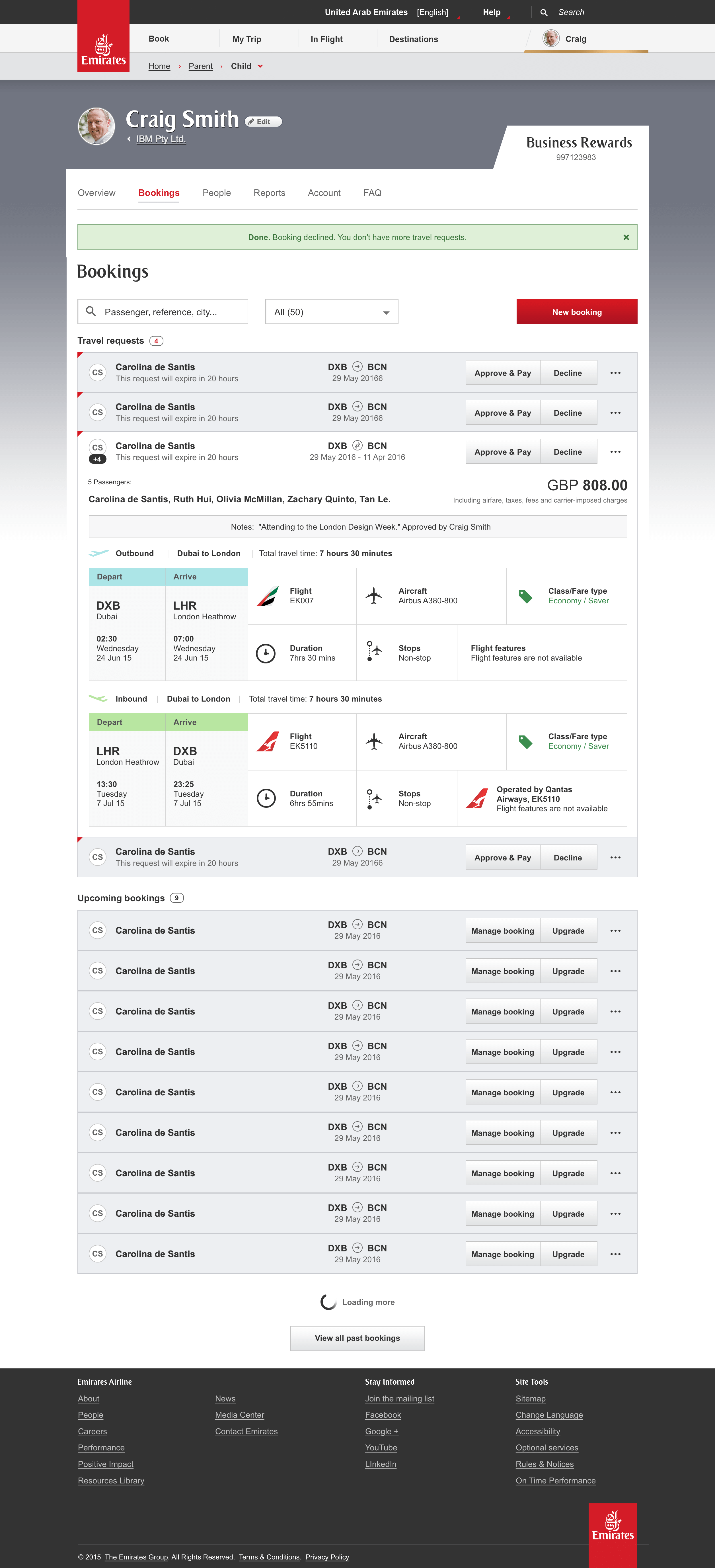 Emirates Global Redesign